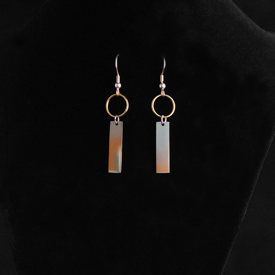 Rectangle Dangle Earrings